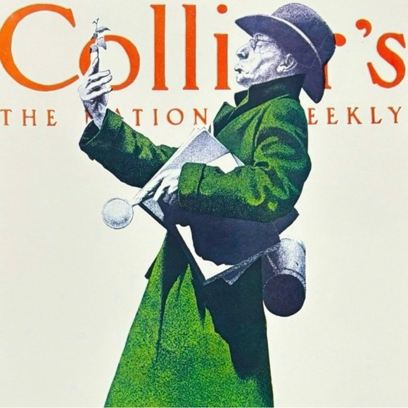 Other - Collier’s THE BOTANIST Original Vintage Print Poster Maxfield Parrish Art Deco